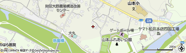 香川県三豊市山本町大野153-6周辺の地図