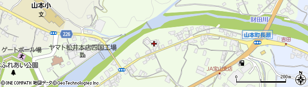 香川県三豊市山本町財田西1091周辺の地図