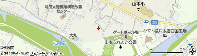 香川県三豊市山本町大野153周辺の地図