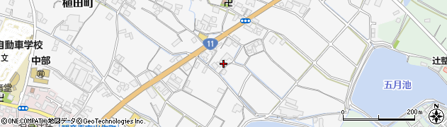 香川県観音寺市植田町736周辺の地図