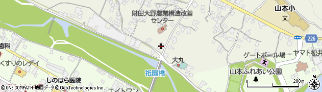 香川県三豊市山本町大野238周辺の地図