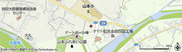 香川県三豊市山本町大野88周辺の地図
