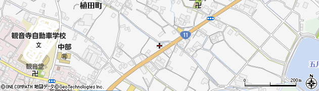 香川県観音寺市植田町1133周辺の地図