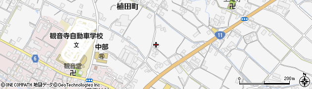 香川県観音寺市植田町1045周辺の地図