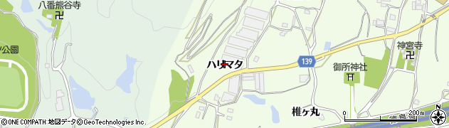 徳島県阿波市土成町吉田（ハリマタ）周辺の地図