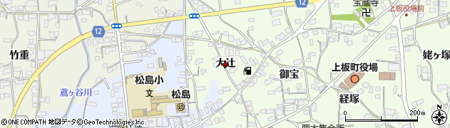 徳島県上板町（板野郡）七條（大辻）周辺の地図