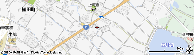 香川県観音寺市植田町761周辺の地図