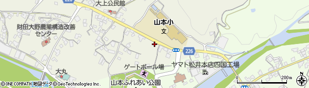 香川県三豊市山本町大野95周辺の地図