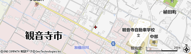 香川県観音寺市植田町1428周辺の地図