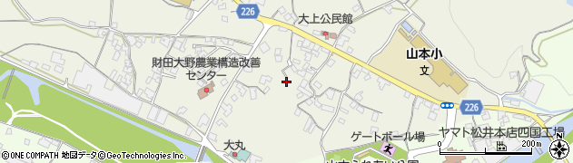 香川県三豊市山本町大野206-5周辺の地図