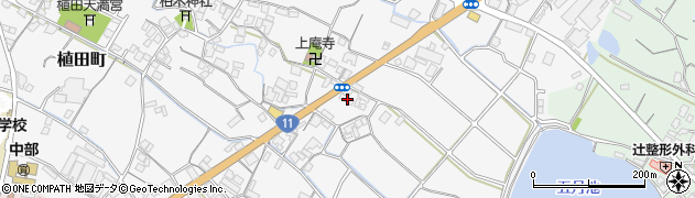 香川県観音寺市植田町760周辺の地図