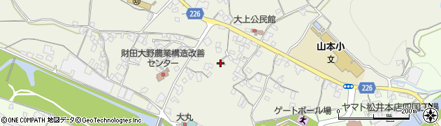 香川県三豊市山本町大野206-4周辺の地図