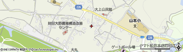 香川県三豊市山本町大野206-7周辺の地図