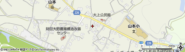 香川県三豊市山本町大野128周辺の地図
