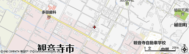 香川県観音寺市植田町1437周辺の地図