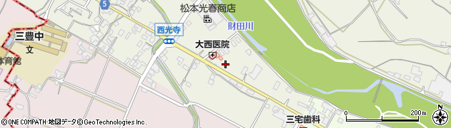 香川県三豊市山本町大野2855周辺の地図