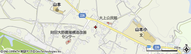 香川県三豊市山本町大野217周辺の地図