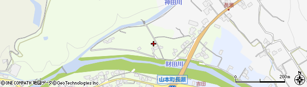 香川県三豊市山本町財田西40周辺の地図
