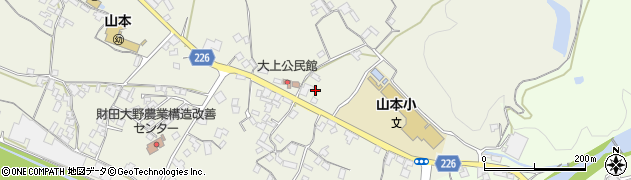 香川県三豊市山本町大野52周辺の地図
