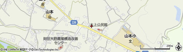 香川県三豊市山本町大野44周辺の地図