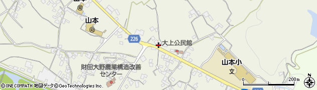 香川県三豊市山本町大野576周辺の地図