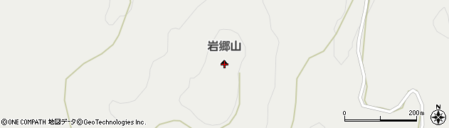 岩郷山周辺の地図