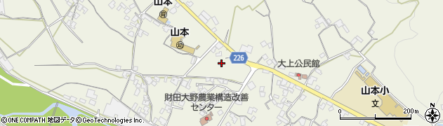 香川県三豊市山本町大野303周辺の地図