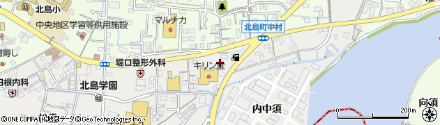 徳島県北島町（板野郡）江尻（松ノ本）周辺の地図