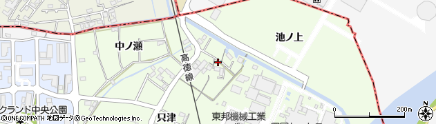 徳島県徳島市応神町吉成只津周辺の地図