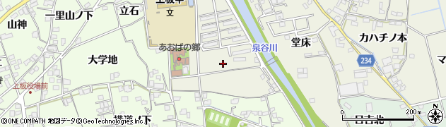 徳島県上板町（板野郡）神宅（西金屋）周辺の地図