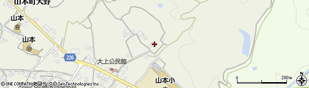 香川県三豊市山本町大野624周辺の地図