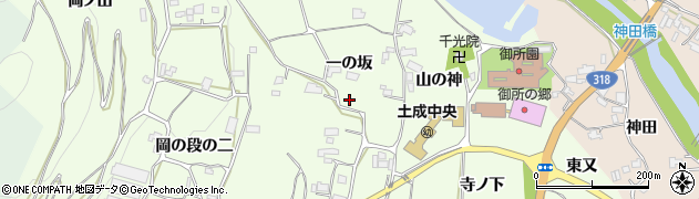 徳島県阿波市土成町吉田（一の坂）周辺の地図