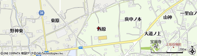徳島県上板町（板野郡）七條（西原）周辺の地図