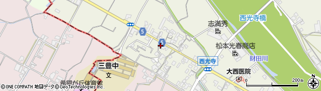 香川県三豊市山本町大野3093周辺の地図