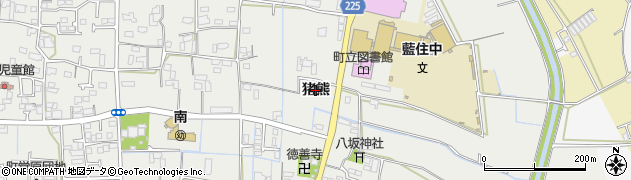 徳島県藍住町（板野郡）奥野（猪熊）周辺の地図