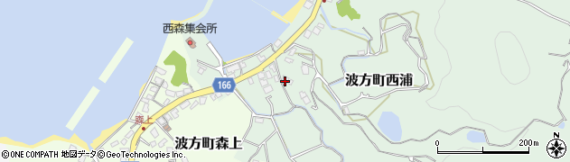 愛媛県今治市波方町西浦3362周辺の地図