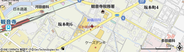 高松信用金庫観音寺支店周辺の地図