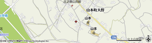 香川県三豊市山本町大野1063周辺の地図