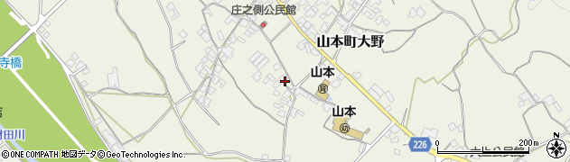 香川県三豊市山本町大野1062周辺の地図
