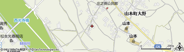 香川県三豊市山本町大野1085周辺の地図