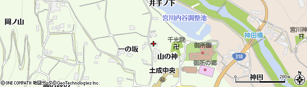徳島県阿波市土成町吉田（山の神）周辺の地図