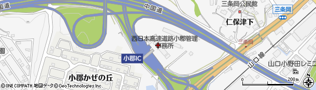 山口県警察本部高速道路交通警察隊周辺の地図