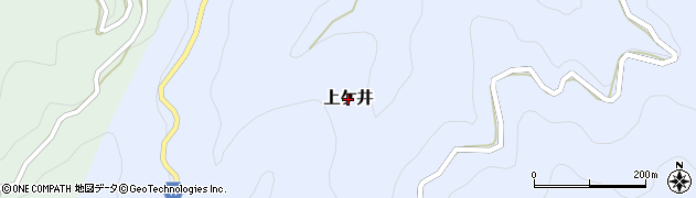 和歌山県紀美野町（海草郡）上ケ井周辺の地図