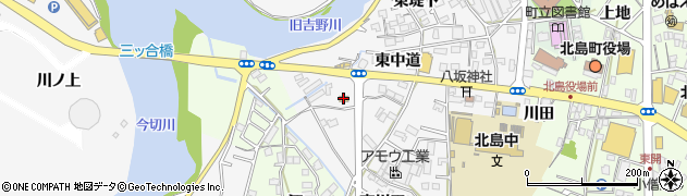 ファミリーマート北島町東中道店周辺の地図