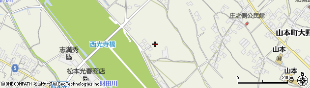 香川県三豊市山本町大野1229周辺の地図