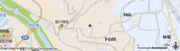 徳島県阿波市土成町宮川内（下山田）周辺の地図