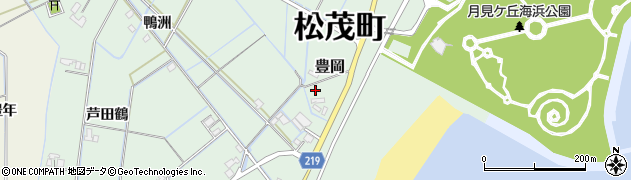 徳島県松茂町（板野郡）豊岡周辺の地図
