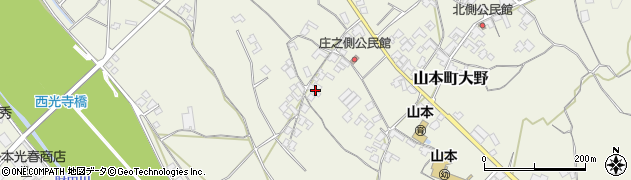 香川県三豊市山本町大野1037周辺の地図