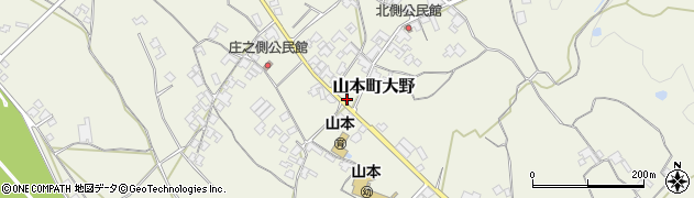香川県三豊市山本町大野449周辺の地図
