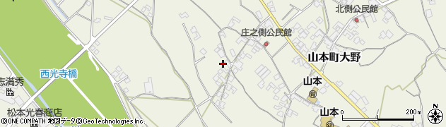 香川県三豊市山本町大野1306周辺の地図